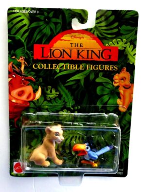 The Lion King 1994 (“Young Nala & Zazu”) “Disney's Feature Film Movie Vintage Collectible Figures” (Mattel Collection Series) “Rare-Vintage” (1994)