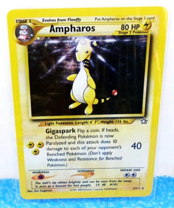 1-111 Ampharos (Pokemon Neo Genesis Holo Foil) Base -2000 Set (0)