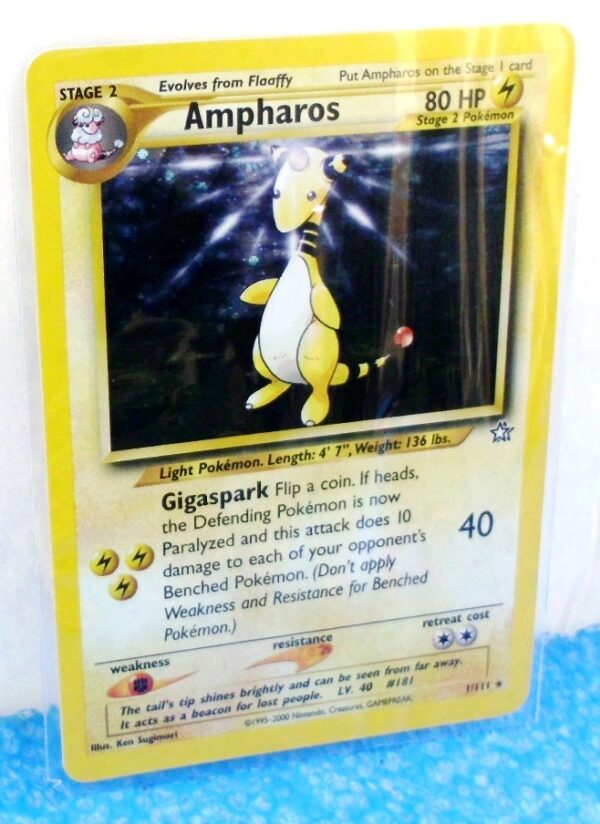 1-111 Ampharos (Pokemon Neo Genesis Holo Foil) Base -2000 Set (1)