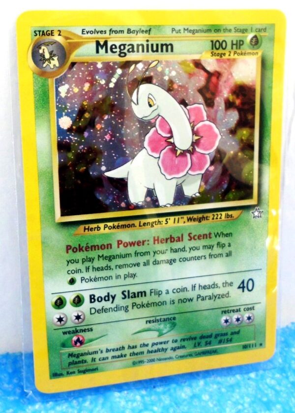 10-111 Meganium (Pokemon Neo Genesis Holo Foil) Base -2000 Set (1) 10-111 Meganium (Pokemon Neo Genesis Holo Foil) Base -2000 Set (1)