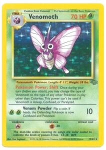 13-64 Venomoth (Pokemon Jungle Unlimited Edition 1999 Holo-Foil Base)