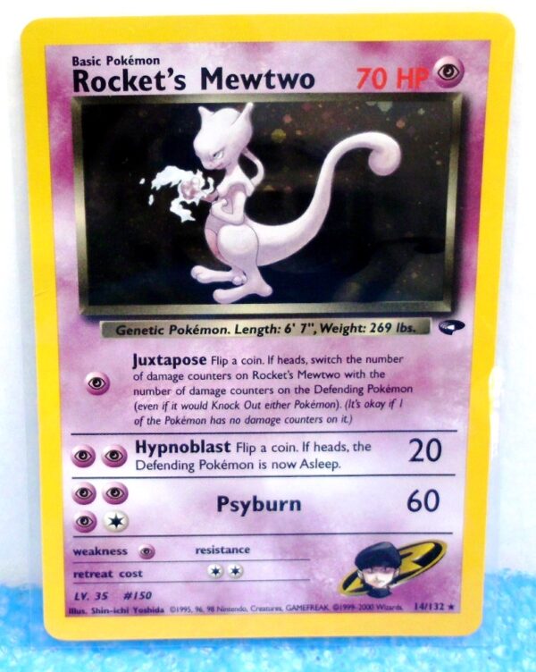 14-132 Rocket's Mewtwo (Pokemon GYM Challenge Unlimited 1999-2000 Holo) (0)