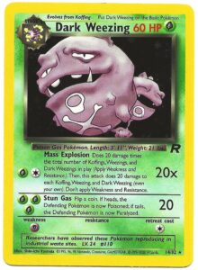 14-82 Dark Weezing (Pokemon Team Rocket Unlimited Edition 1999-2000 Holo-Foil Base)