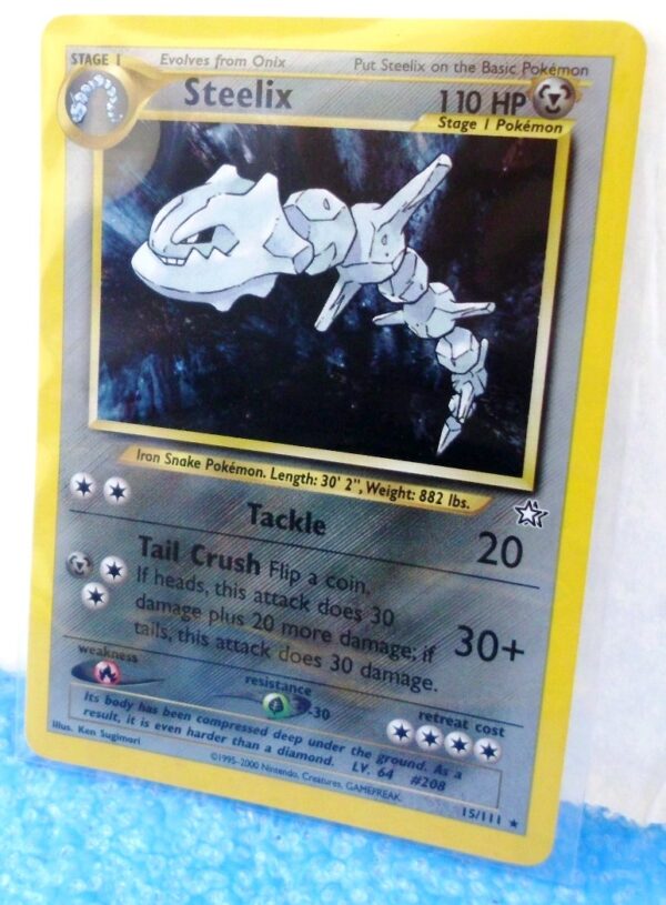 15-111 Steelix (Pokemon Neo Genesis Holo Foil) Base -2000 Set (2) 15-111 Steelix (Pokemon Neo Genesis Holo Foil) Base -2000 Set (2)