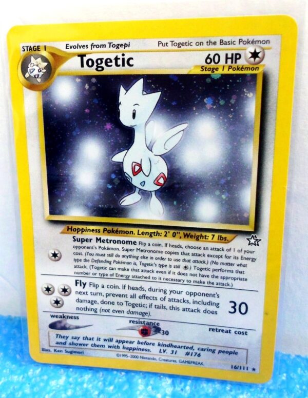 16-111 Togetic (Pokemon Neo Genesis Holo Foil) Base -2000 Set (2) 16-111 Togetic (Pokemon Neo Genesis Holo Foil) Base -2000 Set (2)
