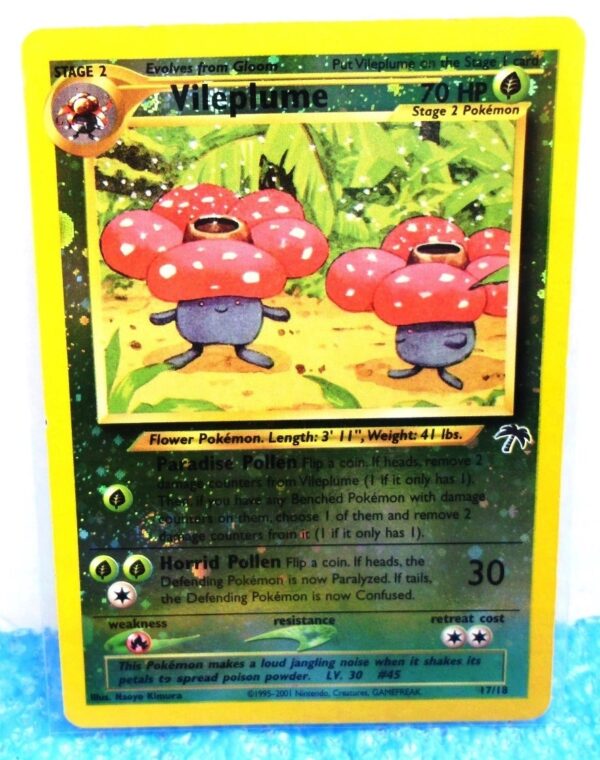 17-18 Vileplume Southern Island Collection Promo Reverse Holo Foil-2001 (0) 17-18 Vileplume Southern Island Collection Promo Reverse Holo Foil-2001 (0)