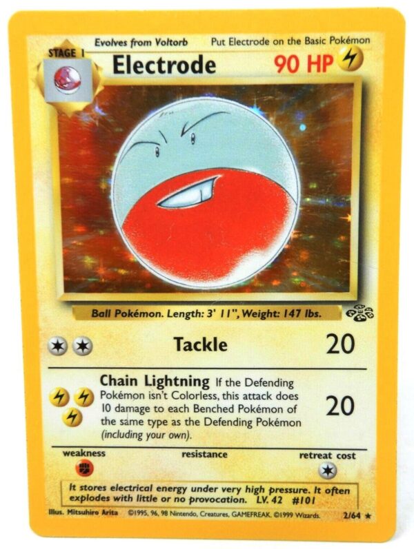 Electrode (Card 2/64) “Pokemon Jungle Unlimited Edition HoloFoil Base Set” (Wizards Of The