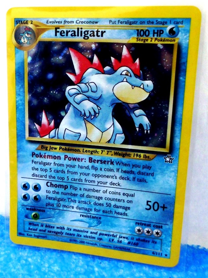 Feraligatr (Card #4/111) Pokemon Neo Genesis Unlimited Edition Holo Foil  Base Set (Wizards Of The Coast Collection Series) Rare-Vintage (2000) |  Now And Then Collectibles