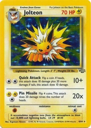 4-64 Jolteon (Pokemon Jungle Unlimited Edition Holo-Foil Base)-01a