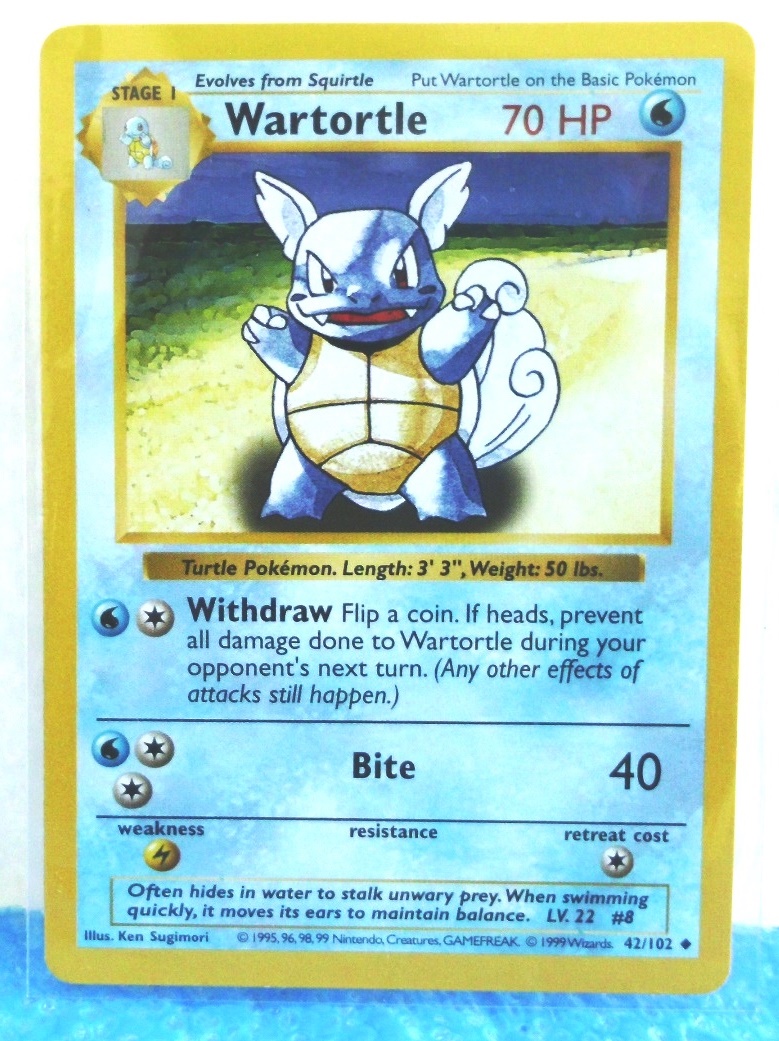 42-102 Wartortle (Shadowless Borders-1999) (0)