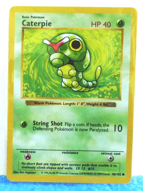 45-102 Caterpie (Shadowless Borders-1999) (0)