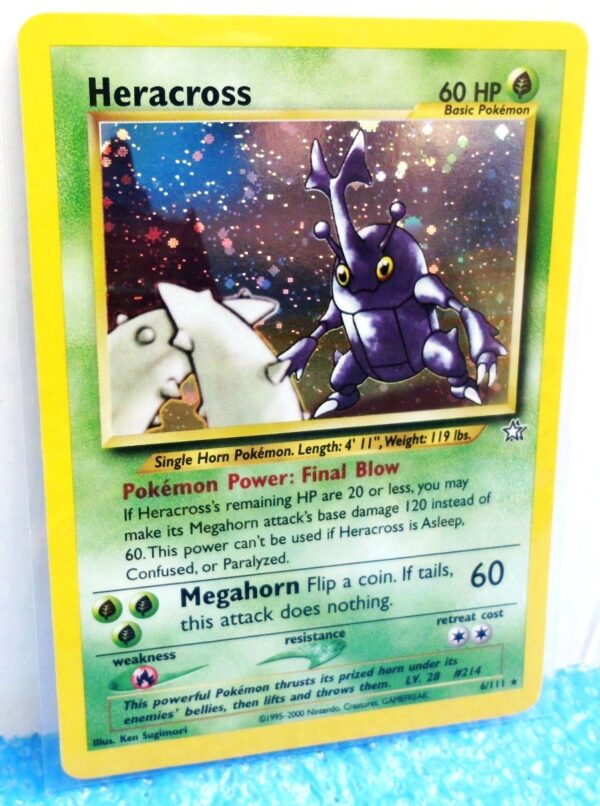 6-111 Heracross (Pokemon Neo Genesis Holo Foil) Base -2000 Set (1)