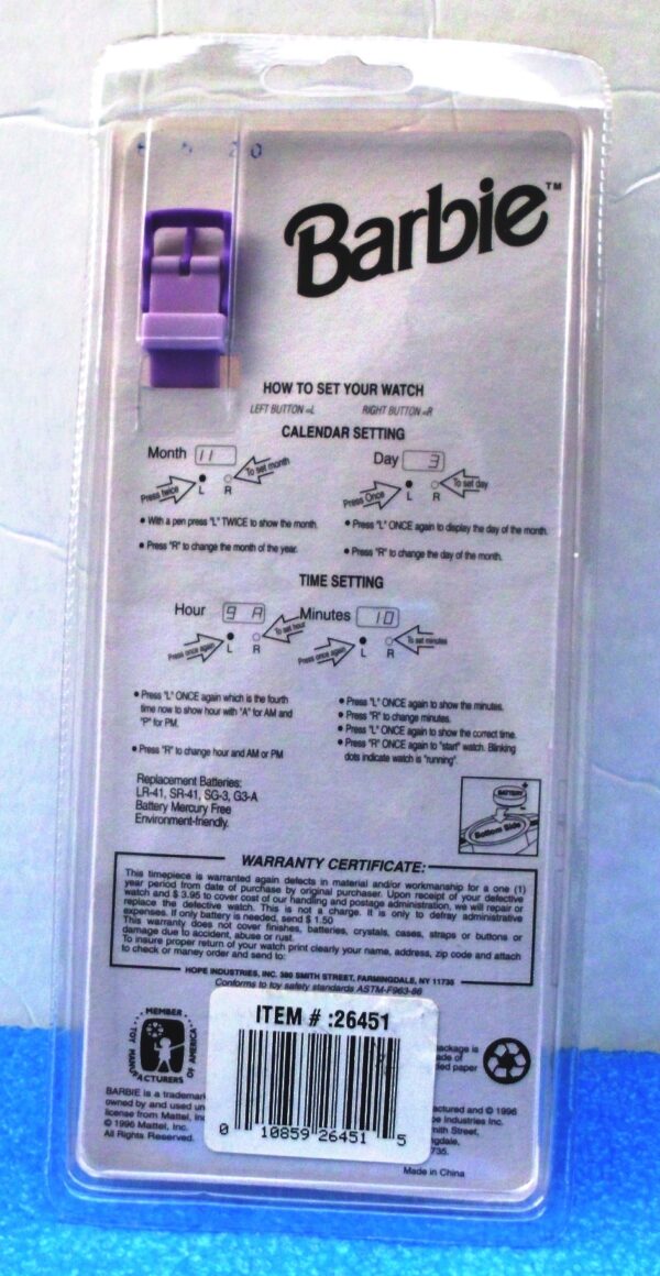 Barbie Action Watch (Musical Fun)-1996 (4)