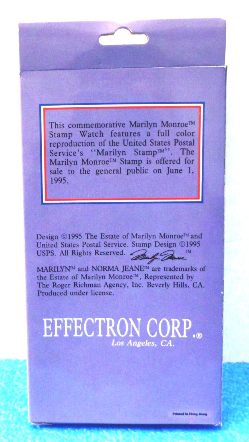Usps Watch 1995 Marilyn Monroe USPS Commemorative Watch w/32 Replica Stamp