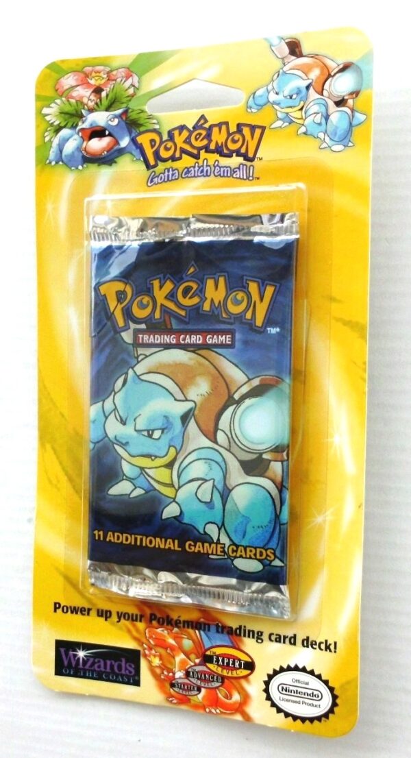 Pokemon (Blastoise Image) Empty-Unlimited Booster Card & Pack 1999 (5) Pokemon (Blastoise Image) Empty-Unlimited Booster Card & Pack 1999 (5)