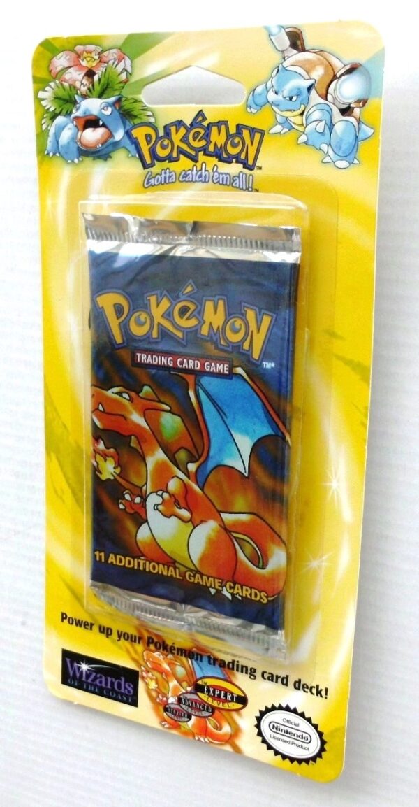 Pokemon (Charizard Image) Empty-Unlimited Booster Card & Pack 1999 (5)