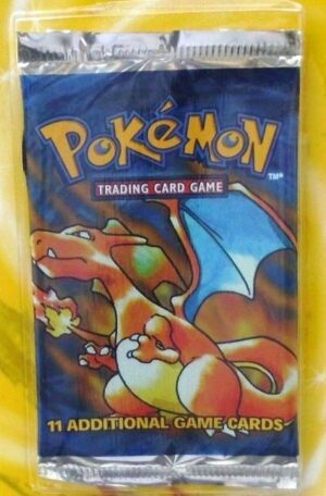 Pokemon (Charizard Image) Empty-Unlimited Booster Pack (1999)