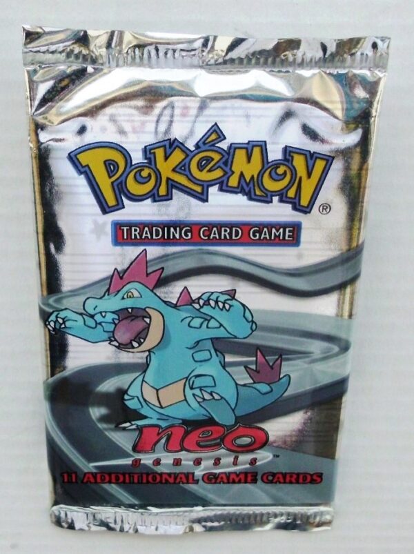 Pokemon (Feraligatr) 2000 Booster Pack Neo Genesis Unlimited Base (2)