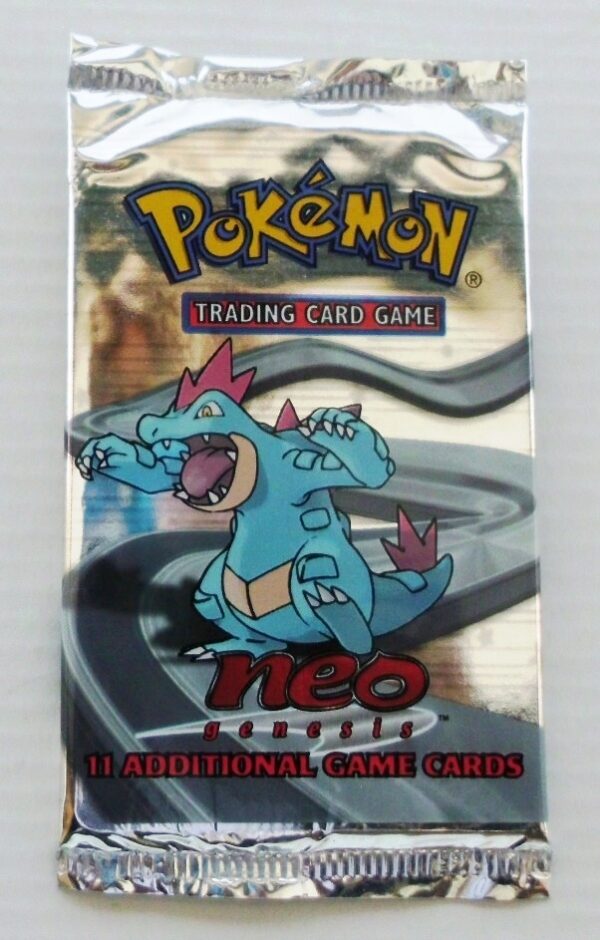 Pokemon (Feraligatr) 2000 Booster Pack Neo Genesis Unlimited Base (3)