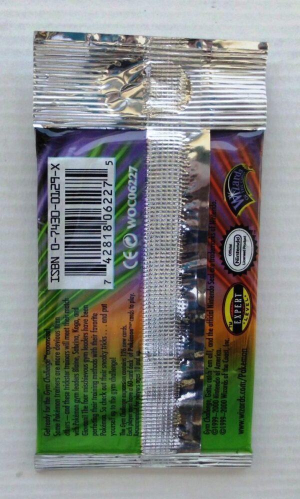 Pokemon (Giovanni) 2000 Booster (Peg Long Pack) Gym Challenge Base