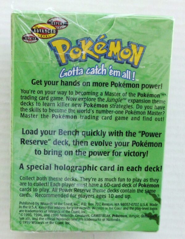 Pokemon (Jungle Power Reserve Theme Set) 1998 Starter Gift Box (6)