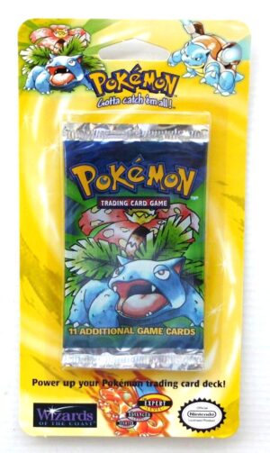 Pokemon (Venusaur Image) Empty-Unlimited Booster Card & Pack 1999 (1) Pokemon (Venusaur Image) Empty-Unlimited Booster Card & Pack 1999 (1)
