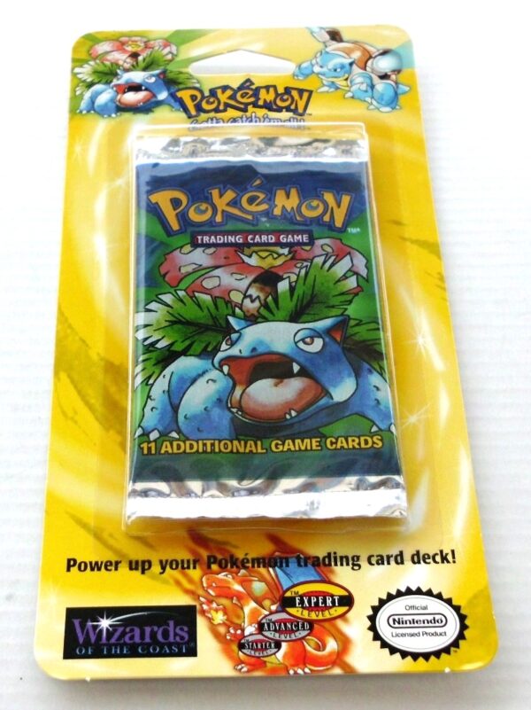 Pokemon (Venusaur Image) Empty-Unlimited Booster Card & Pack 1999 (2) Pokemon (Venusaur Image) Empty-Unlimited Booster Card & Pack 1999 (2)