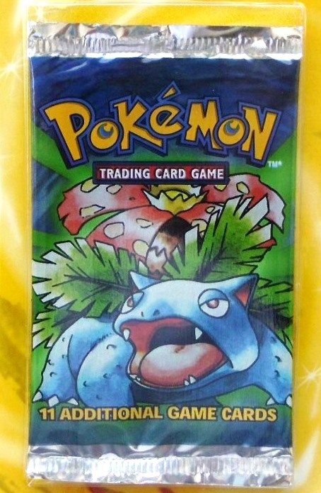Pokemon (Venusaur Image) Empty-Unlimited Booster Pack (1999)