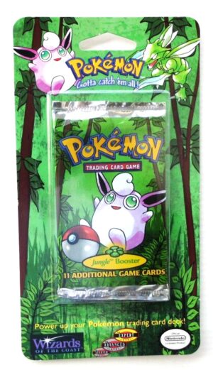 Pokemon (Wigglytuff Image) Empty-Jungle Booster Card & Pack 1999) (1) Pokemon (Wigglytuff Image) Empty-Jungle Booster Card & Pack 1999) (1)