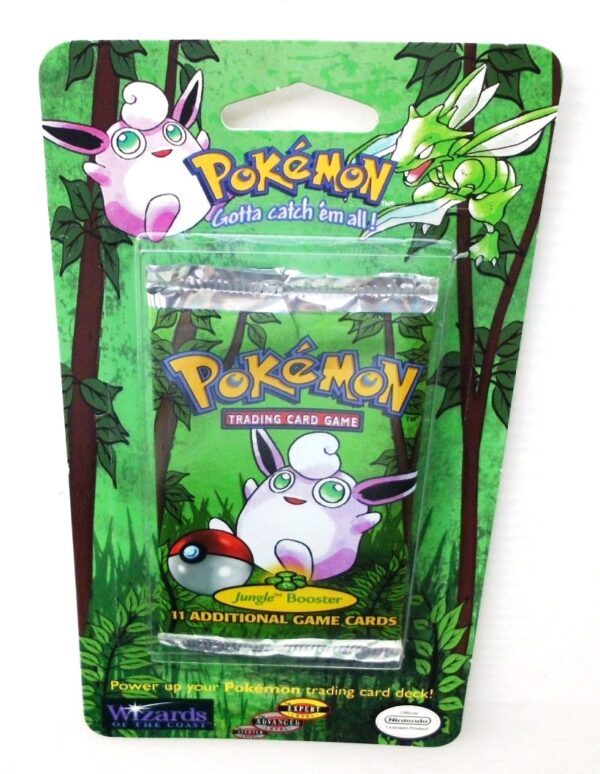 Pokemon (Wigglytuff Image) Empty-Jungle Booster Card & Pack 1999) (2) Pokemon (Wigglytuff Image) Empty-Jungle Booster Card & Pack 1999) (2)