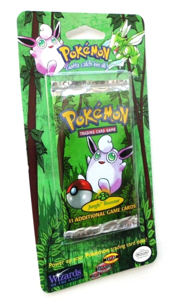 Pokemon (Wigglytuff Image) Empty-Jungle Booster Card & Pack 1999) (4) Pokemon (Wigglytuff Image) Empty-Jungle Booster Card & Pack 1999) (4)