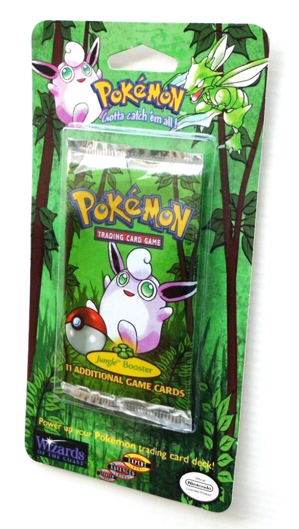 Pokemon (Wigglytuff Image) Empty-Jungle Booster Card & Pack 1999) (5) Pokemon (Wigglytuff Image) Empty-Jungle Booster Card & Pack 1999) (5)