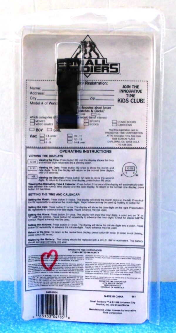 Small Soldiers Vintage Timepiece (OPENED-1998) (6)