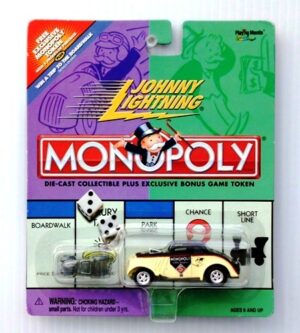 Johnny Lightning (Monopoly w/Free Exclusive Token Vintage Series #155-00) 1/64 Scale Die-Cast Vehicle (Johnny Lightning Collection Series) “Rare-Vintage” (2000)