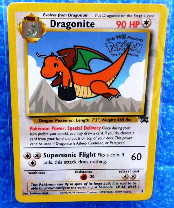 Dragonite Promo Card #5 “Gold Seal Stamped-1999 (0) Dragonite Promo Card #5 “Gold Seal Stamped-1999 (0)