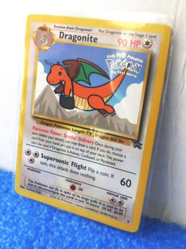 Dragonite Promo Card #5 “Gold Seal Stamped-1999-a (2) Dragonite Promo Card #5 “Gold Seal Stamped-1999-a (2)