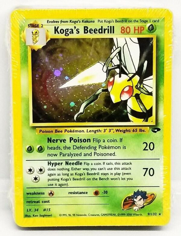 Koga Beedrill Holo Gym Challenge Sealed Koga Theme Deck-1999-2000 (2) Koga Beedrill Holo Gym Challenge Sealed Koga Theme Deck-1999-2000 (2)