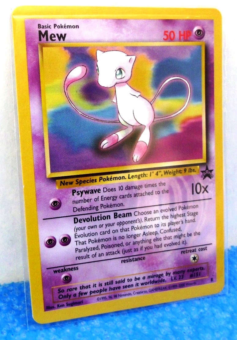 Mew Promo Card #8 “Pokémon Black Star-Promotional Card” Wizards Of 