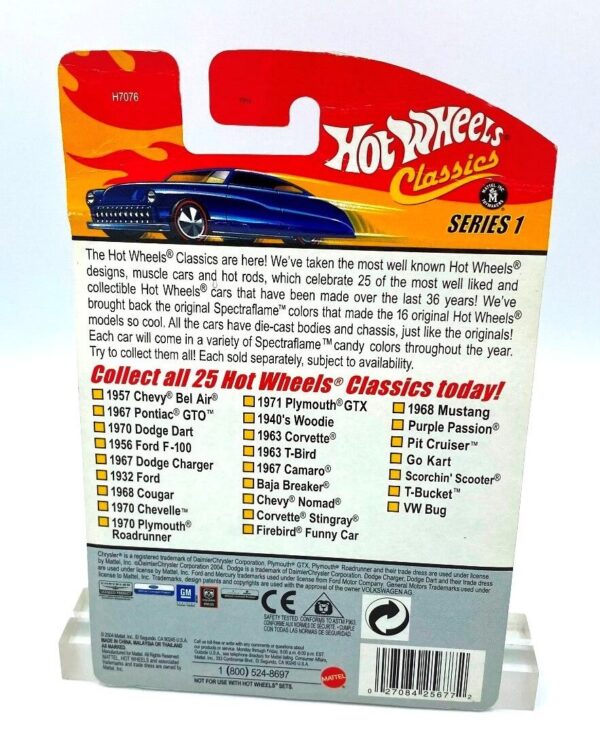 1940's Woodie (11 of 25 Metallic Blue) Series-1 (6) Hotwheels Classics "Vintage 1940's Woodie "Metallic Blue" Limited Edition Series-1 Card #11 of 25 Die-Cast Body & Chassis w/Special Paint" (Hotwheels 1:64 Scale Collection) “Rare-Vintage” (2004)