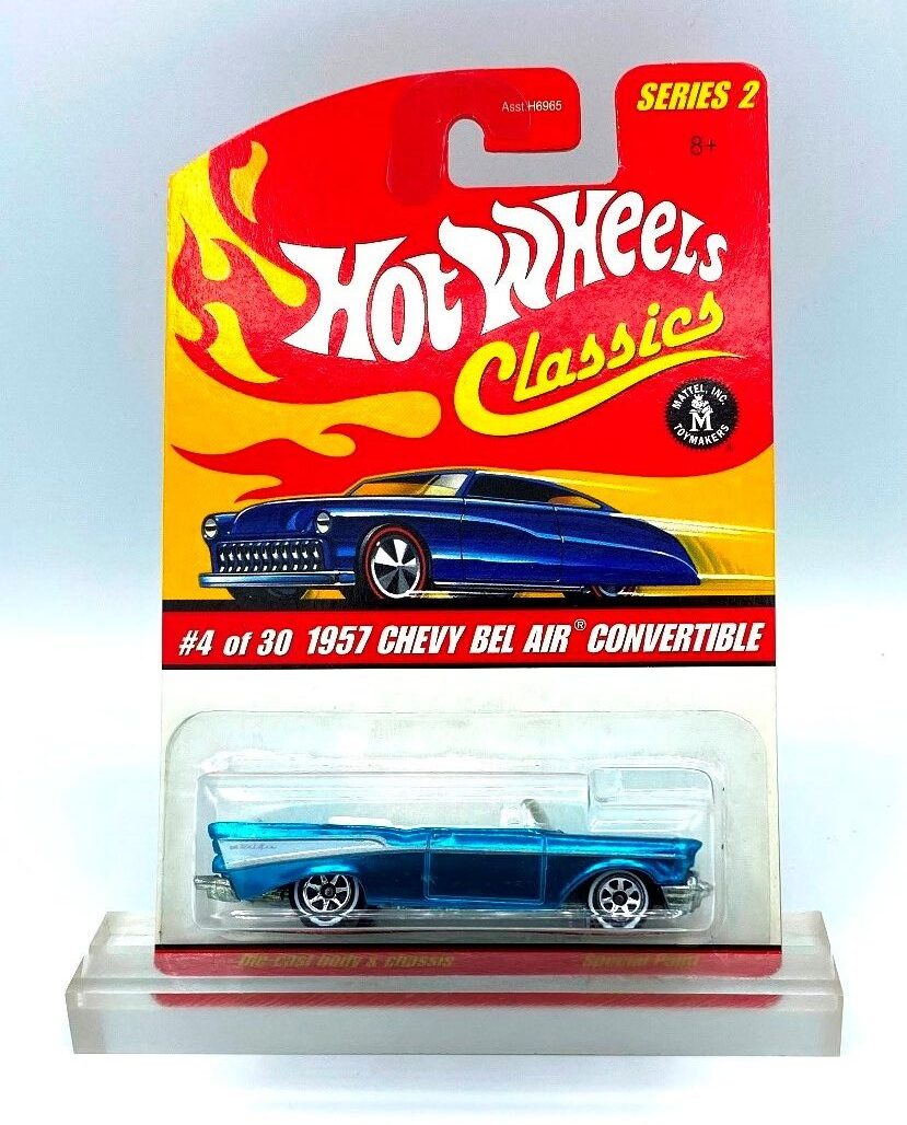 Hot Wheels Classics Series 2 1957 Chevy Bel Air Convertible Dark Blue 