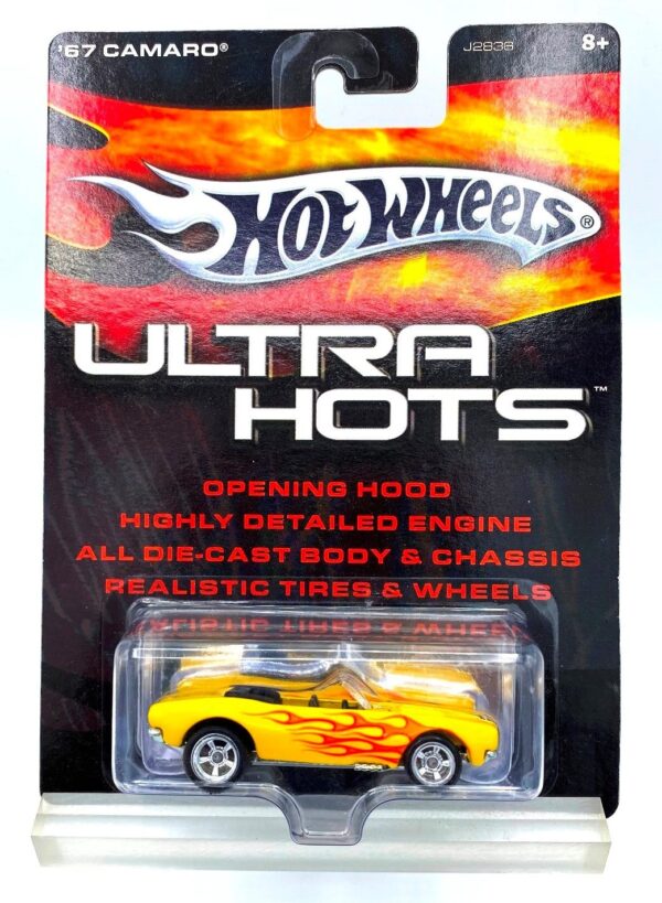 '67 Camaro (5-Spoke-Yellow with Flames) Ultra Hots Series (1)