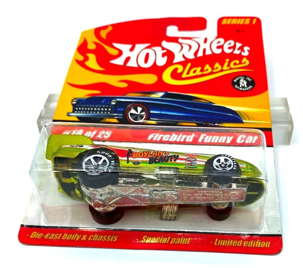 FIREBIRD FUNNY CAR #18 Goodyear on TIRES Red HOT WHEELS CLASSICS SERIES 1 