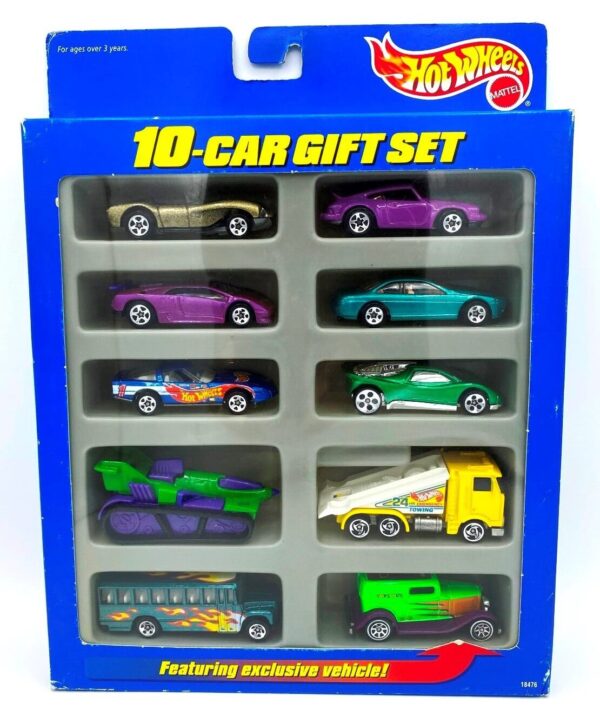 Hotwheels (10 Car Gift Set Featuring Exclusive Vehicle!) (1) Hotwheels (10 Car Gift Set Featuring Exclusive Vehicle!) (1)
