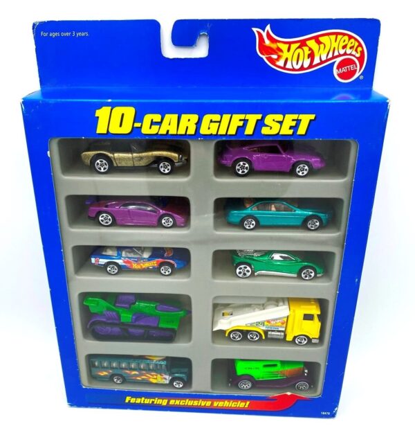 Hotwheels (10 Car Gift Set Featuring Exclusive Vehicle!) (2) Hotwheels (10 Car Gift Set Featuring Exclusive Vehicle!) (2)