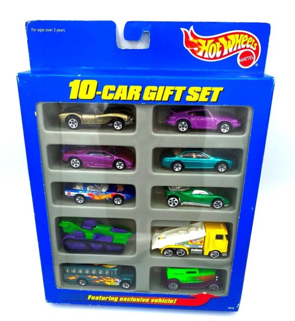 Hotwheels (10 Car Gift Set Featuring Exclusive Vehicle!) (5) Hotwheels (10 Car Gift Set Featuring Exclusive Vehicle!) (5)
