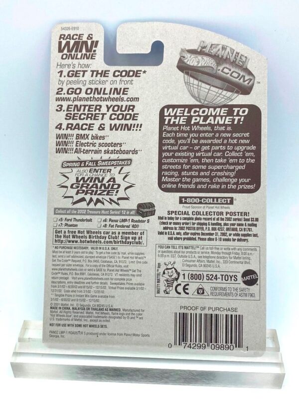 Hotwheels (Treasure Hunt Panoz LMP-1 Roadster S Super) (8)