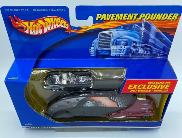 Hotwheels (Treasure Hunt Pavement Pounder & 58 Corvette) (2)