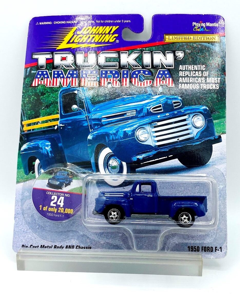 JOHNNY LIGHTNING TRUCKIN' AMERICA COMPLETE LOT OF 10 ON CARDS Die Cast Sealed 