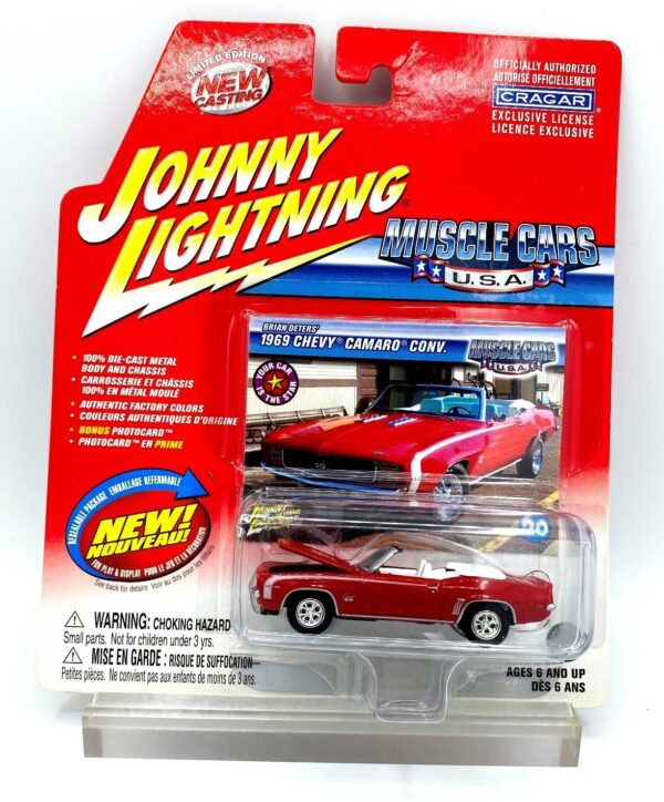 Vintage 1969 Chevy Camaro Conv. Red (1)