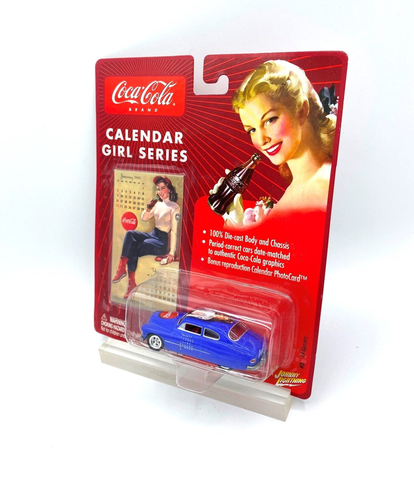 Coca-Cola Calendar Girls Series! '49 Mercury Car #3 w/Bonus